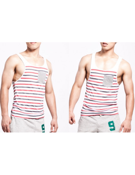 Майка для бодибилдинга Seobean Gray лот 368