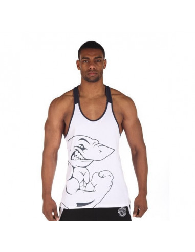 Майка для бодибилдинга Shark White лот 389