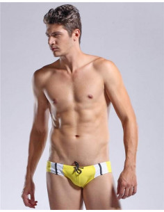 Плавки мужские Desmiit Sun Yellow/White лот 111 2