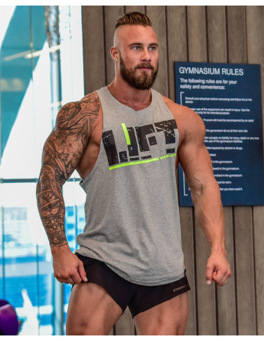 Майка чоловіча для бодібілдингу LIFT Gray лот 4004