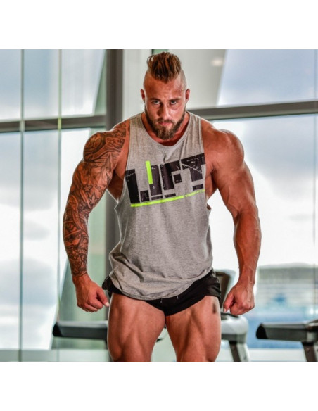 Майки чоловічі для бодібілдингу LIFT Gray лот 4004