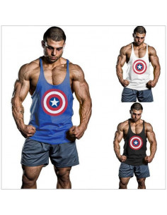 Майка спортивна Captain America Black лот 4011 2