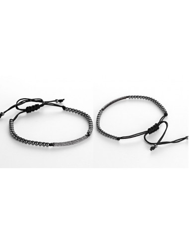 Стильный мужской браслет CoolMan White Crystal BR004