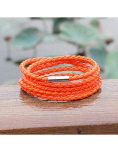 Плетённый браслет CoolMan Orange BR007