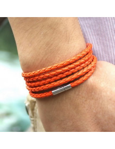 Плетённый браслет CoolMan Orange BR007 2