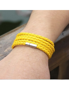 Стильный желтый браслет CoolMan Yellow BR008 2