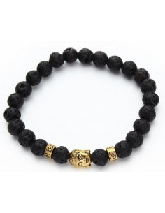 Мужской браслет из вулканической лавы BR015