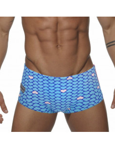 Мужские плавки с сердцами Vajra Love Blue лот 2239 2