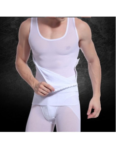 Майка корректирующая мужская Tshit Lift White лот 387