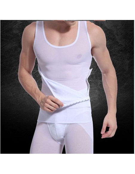 Майка корректирующая мужская Tshit Lift White лот 387