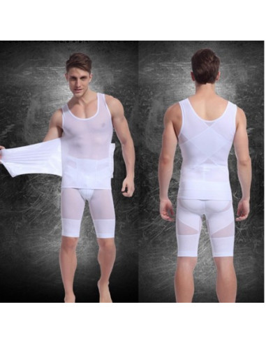 Майка корректирующая мужская Tshit Lift White лот 387