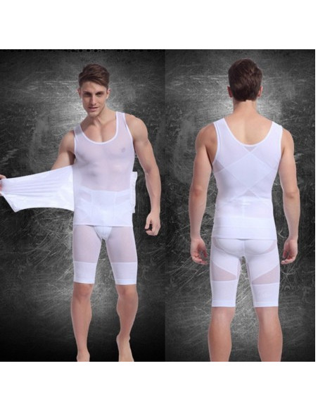 Майка корректирующая мужская Tshit Lift White лот 387