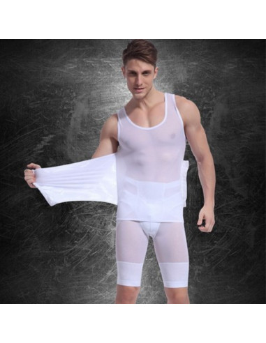 Майка корректирующая мужская Tshit Lift White лот 387