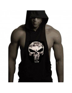 Безрукавка з капюшоном Skull Black лот 4027