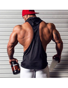 Безрукавка с капюшоном Skull Black лот 4027 2