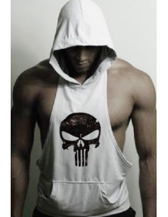 Майка с капюшоном Skull Blue лот 4028