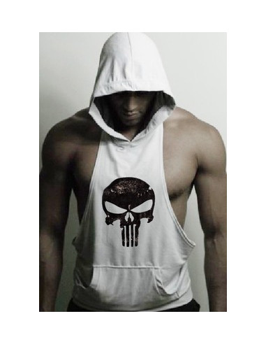 Майка с капюшоном Skull Blue лот 4028