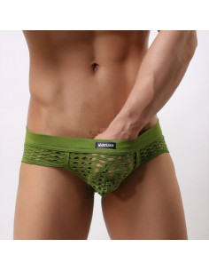 Эротические трусы для мужчин Holey Green лот 2037