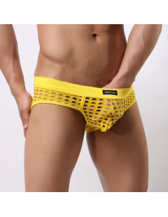 Купить эротические трусы Holey Yellow лот 2040