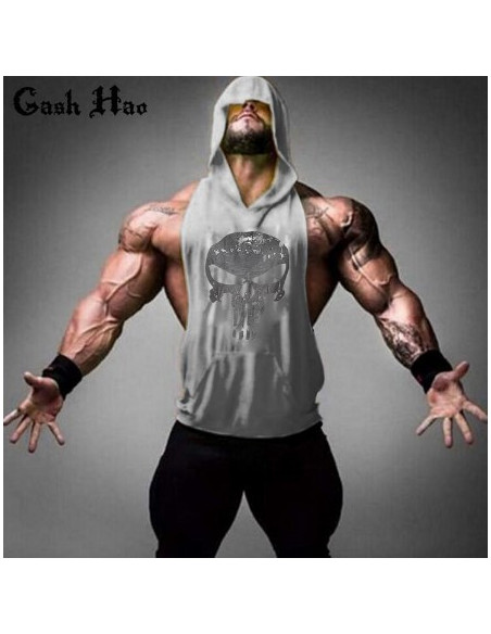 Безрукавка з капюшоном Skull Black лот 4027