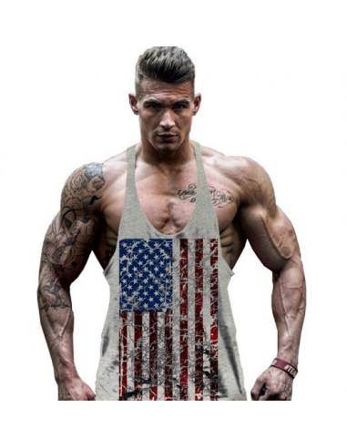 Купить майку для мужчины USA Gray лот 384