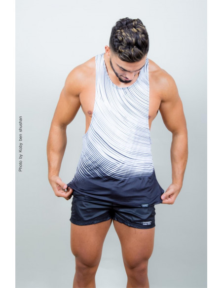 Майка мужская спортивная Taddlee White лот 355