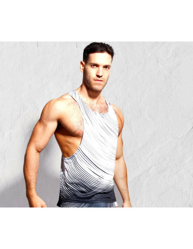 Майка мужская спортивная Taddlee White лот 355