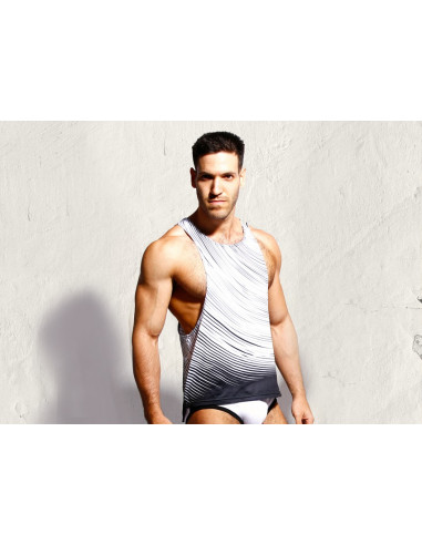 Майка мужская спортивная Taddlee White лот 355