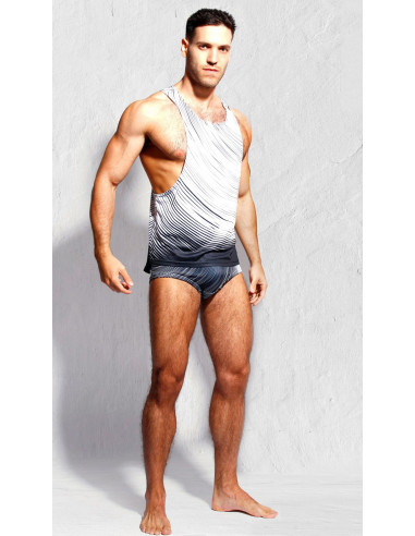 Майка мужская спортивная Taddlee White лот 355