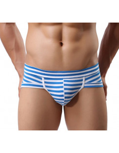 Мужские трусы в полоску Asitoo Stripes Blue лот 654