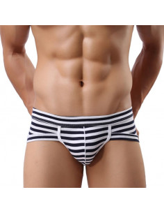 Мужские трусы в полоску Asitoo Stripes Black лот 655