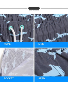 Бермуди чоловічі Qike Shark Navy лот 3319 2