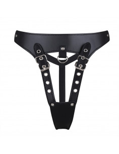 Стринги шкіра із заклепками G-string лот 2099