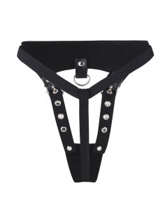 Стринги кожа с заклёпками G-string лот 2099 2