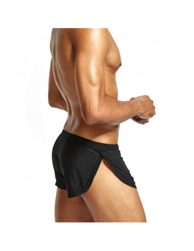 Мужские шорты мини для дома Split Short Black лот 534