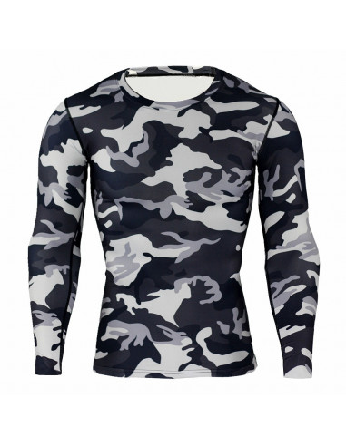 Рашгард для спорта Camo Gray  лот 4044