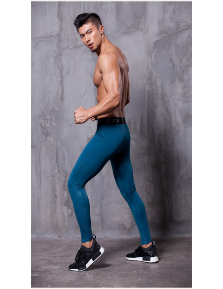 Лосины для спорта мужские EVS 3D Blue лот 1053