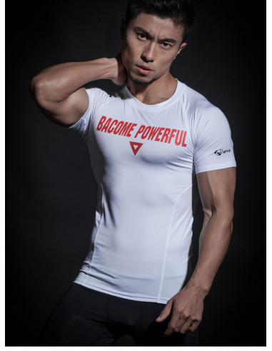 Футболка еластична для залу EVS Sport White лот 4046