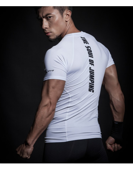 Футболка эластичная для зала EVS Sport White лот 4046