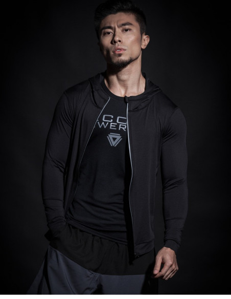 Кофта для спорта мужская EVS Sport Black лот 4049