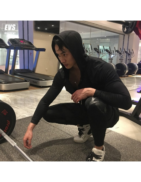 Кофта для спорта мужская EVS Sport Black лот 4049