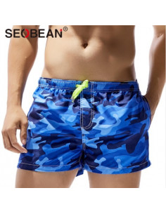 Стильные мужские шорты Seobean Camo Blue лот 3343