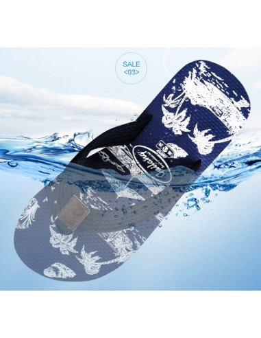 Мужские шлепки для пляжа Gailang Navy  лот SH006