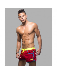 Шорты мужские пляжные AC Swim Neon Red лот 314