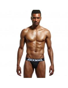 Черное мужское бельё Jockmail лот JM007