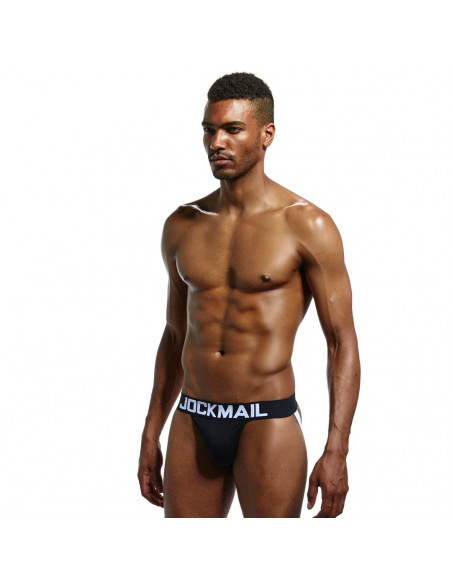 Черное мужское бельё Jockmail лот JM007