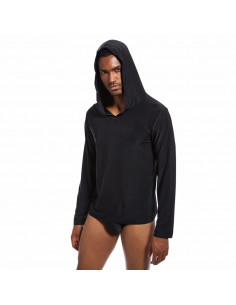 Кофта чоловіча з капюшоном для дому Black лот 864