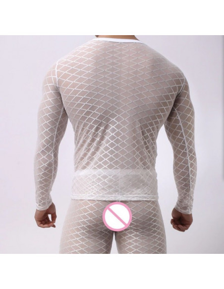 Мужская эротическая кофта Sexy White лот 359