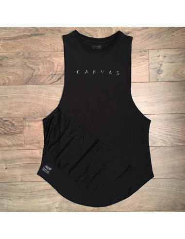 Безрукавка стильная чёрная Canvas лот 352
