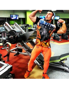 Лосины мужские для спорта AQUX Orange лот 1005 2